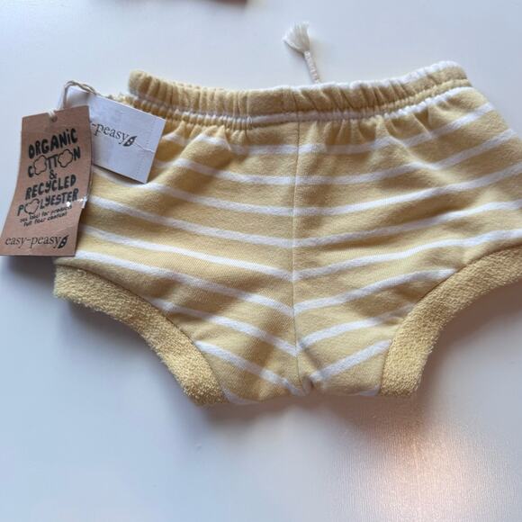 Easy Peasy Newborn Baby Organic Bloomer Shorts 6-9 months Lot of 3 Soft Comfort - Picture 3 of 11